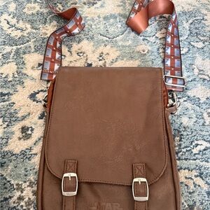 Star Wars Brown Messenger Bag with Checkered Strap